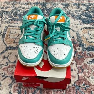 Nike Dunk Low White/Kumquat/Washed Teal